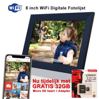 Felia 8 inch WiFi digitale fotolijst met touch screen